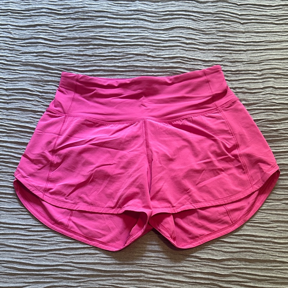 Lululemon Speed Up High-Rise Short 4”- Size 4- EUC- Sonic Pink
